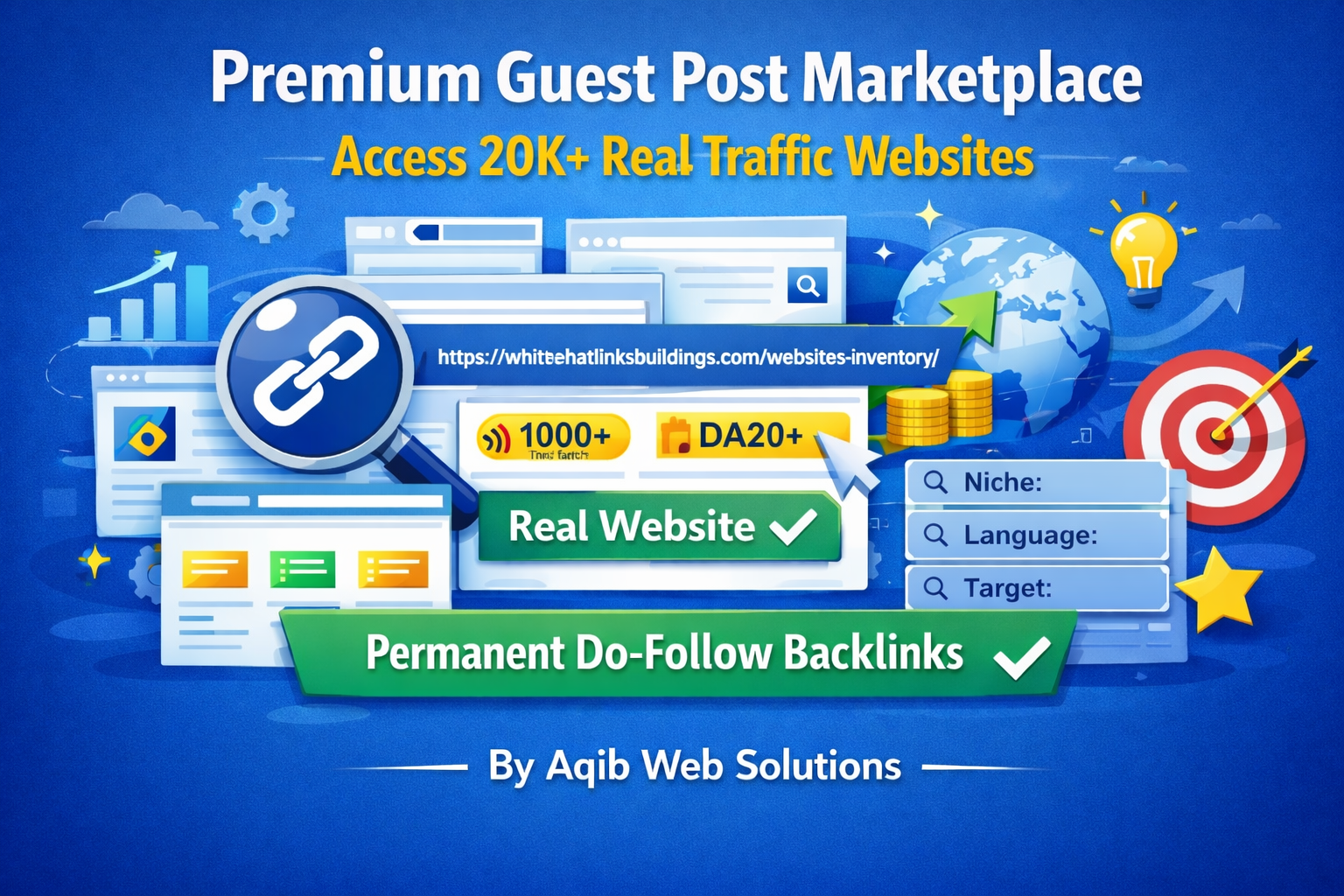 Premium Guest Post Marketplace – Access 20K+ Real Traffic Websites